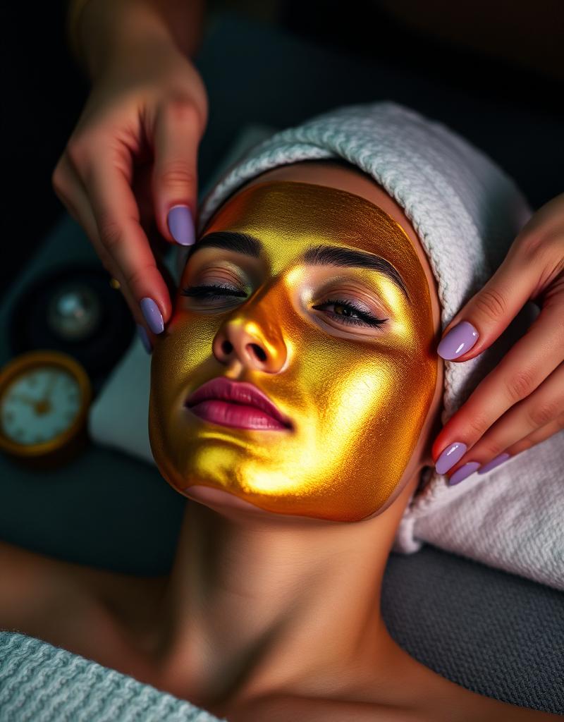 Gold facial treatment